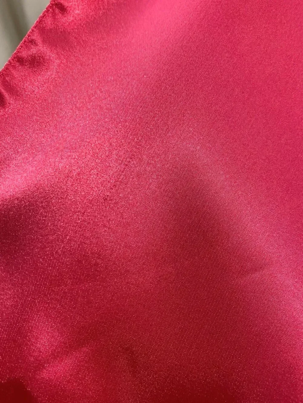 Y2K Hot Pink Metallic Satin Rectangle Scarf High Shine Wrap Shawl Multiwear